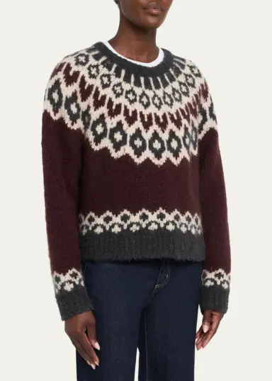 Nili Lotan Isaline Fair Isle Cashmere Sweater | Thumbnail 4