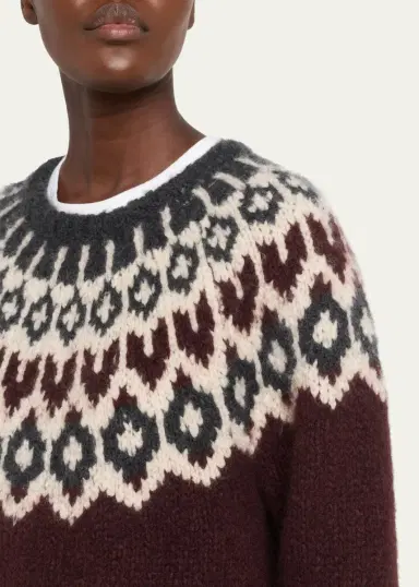 Nili Lotan Isaline Fair Isle Cashmere Sweater | Thumbnail 5
