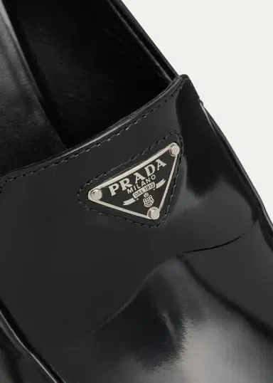 Prada 65mm Mocassini Leather Loafer Pumps | Thumbnail 5 Prada 65mm Mocassini Leather Loafer Pumps | Thumbnail 5