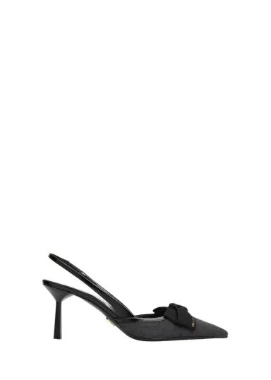 Prada 75mm Cashmere Ribbon Slingback Pumps | Thumbnail 1 Prada 75mm Cashmere Ribbon Slingback Pumps | Thumbnail 1