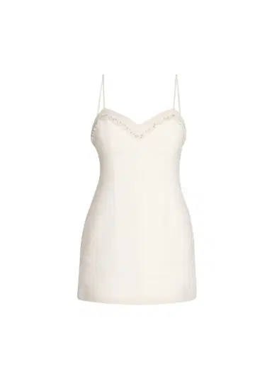 LoveShackFancy Sue Embellished Wool-Blend Mini Dress | Thumbnail 1 LoveShackFancy Sue Embellished Wool-Blend Mini Dress | Thumbnail 1