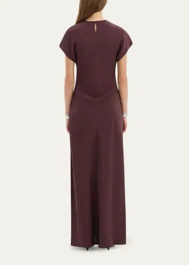 SIR. Noria Silk Cap-Sleeve Gown | Thumbnail 3 SIR. Noria Silk Cap-Sleeve Gown | Thumbnail 3