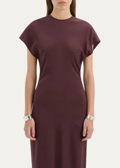 SIR. Noria Silk Cap-Sleeve Gown | Thumbnail 4 SIR. Noria Silk Cap-Sleeve Gown | Thumbnail 4