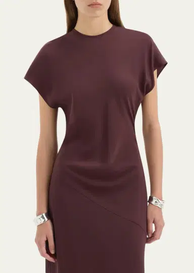 SIR. Noria Silk Cap-Sleeve Gown | Thumbnail 5 SIR. Noria Silk Cap-Sleeve Gown | Thumbnail 5