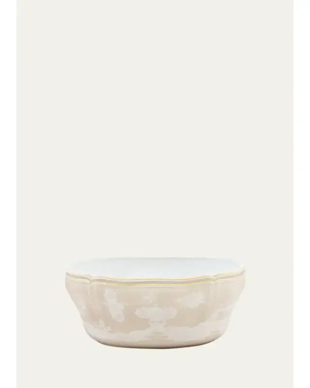 GINORI 1735 Meringa Botanical Porcelain Salad Bowl