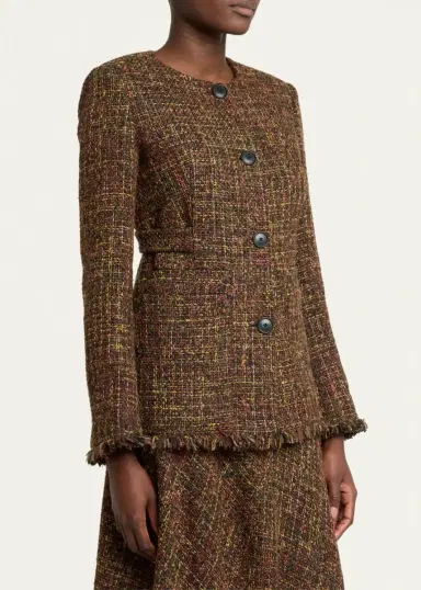 Proenza Schouler Aurelia Tweed Jacket | Thumbnail 4
