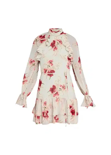 Cinq à Sept Sylvia Wilted Poppy Mini Dress | Thumbnail 1