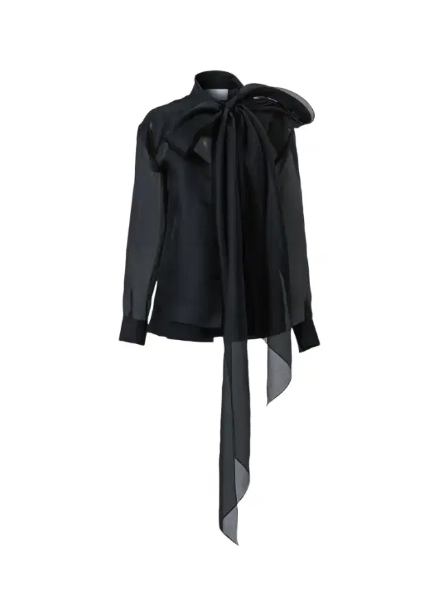 Bow Button-Front Silk Shirt Bow Button-Front Silk Shirt