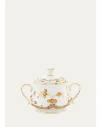 GINORI 1735 Aurum Sugar Porcelain Bowl | Thumbnail 1