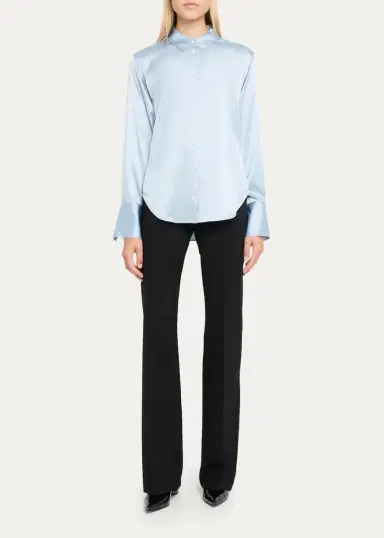 Max Mara Morata Stretch Wool Straight-Leg Pants | Thumbnail 2 Max Mara Morata Stretch Wool Straight-Leg Pants | Thumbnail 2