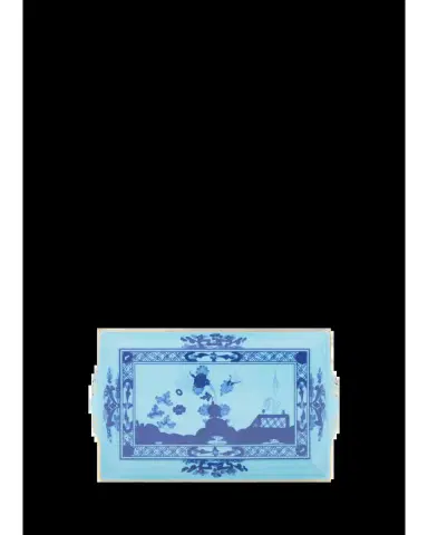 GINORI 1735 Iris Printed Porcelain Tray | Thumbnail 2 GINORI 1735 Iris Printed Porcelain Tray | Thumbnail 2