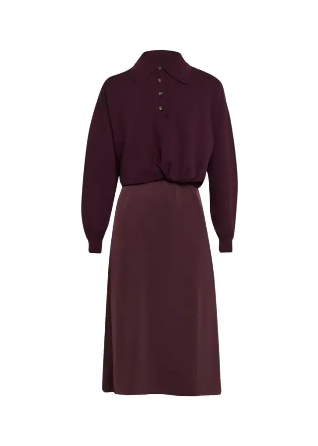 3.1 Phillip Lim Ultra-Fine Merino Wool Combo Dress