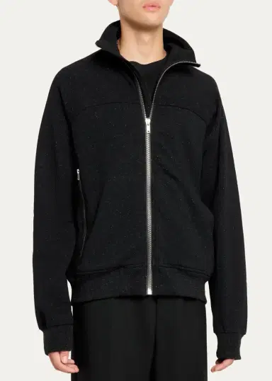 Rick Owens Men's High Neck Full-Zip Jacket | Thumbnail 4