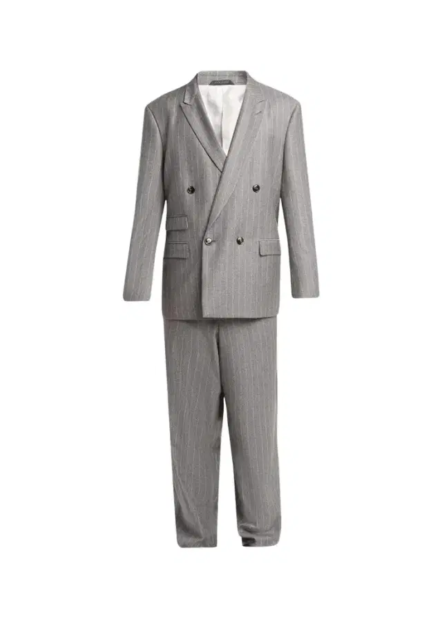 Giorgio Armani Men's Wool Pinstripe Oversized Double-Breasted Suit