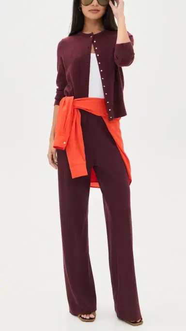 Vince Colette High Waist Crepe Bias Pants Black Rose | Thumbnail 5 Vince Colette High Waist Crepe Bias Pants Black Rose | Thumbnail 5