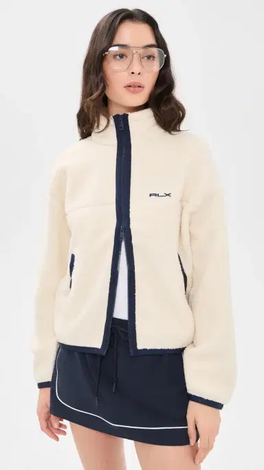 RLX Ralph Lauren Vintage Polar Fleece Knit Jacket Natural | Thumbnail 2