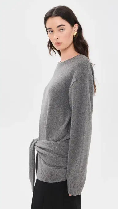 Source Unknown Tio Extra Shawl Sweater Grey M/L | Thumbnail 4