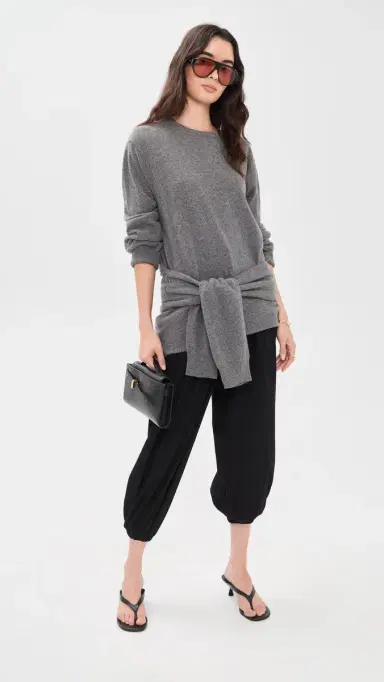 Source Unknown Tio Extra Shawl Sweater Grey M/L | Thumbnail 5