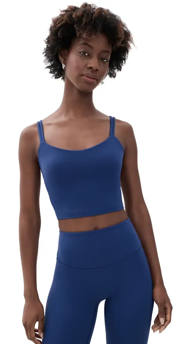 Beyond Yoga Inthezone Strappy Cropped Tank Deep Ocean
