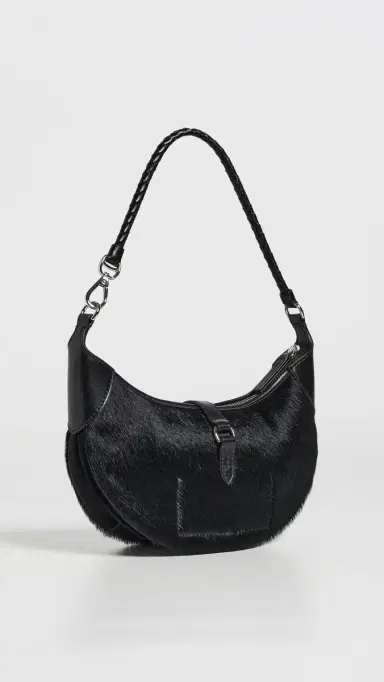 Polo Ralph Lauren ID Mini Haircalf Shoulder Bag Black One Size | Thumbnail 4