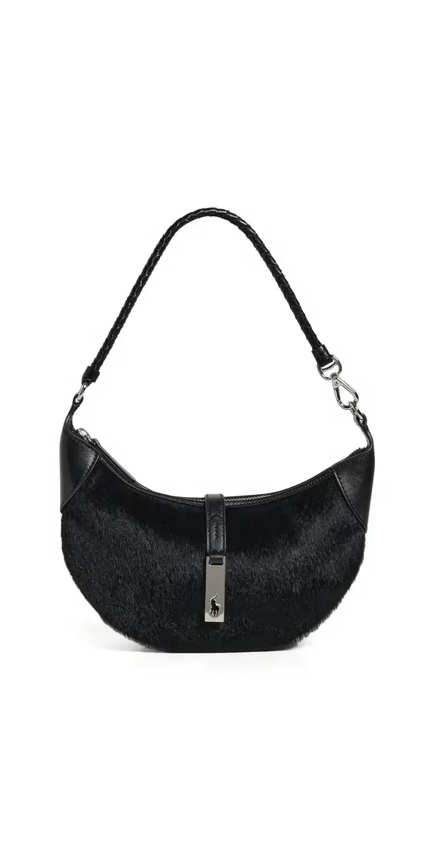 Polo Ralph Lauren ID Mini Haircalf Shoulder Bag Black One Size