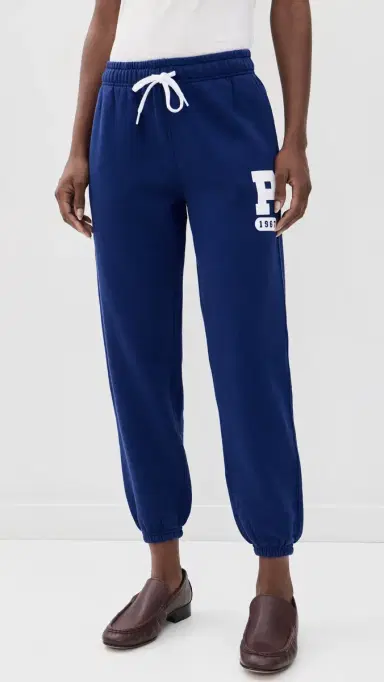 Polo Ralph Lauren Vintage Fleece Knit Ankle Joggers Fall Royal | Thumbnail 2