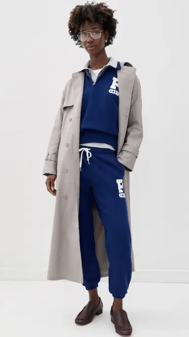 Polo Ralph Lauren Vintage Fleece Knit Ankle Joggers Fall Royal | Thumbnail 5