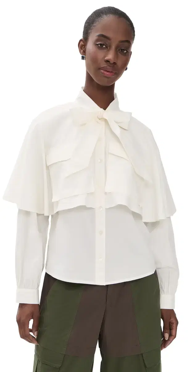 Sea Tristan Solid Cape Top Cream