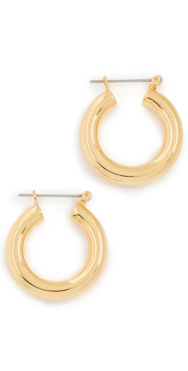 Luv AJ Baby Amalfi Tube Hoop Earrings Gold One Size