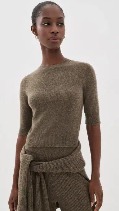 Le Kasha Chypre Cashmere Sweater Olive | Thumbnail 2