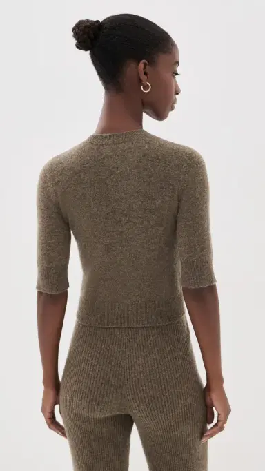 Le Kasha Chypre Cashmere Sweater Olive | Thumbnail 3