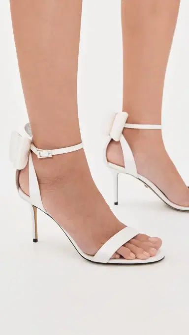 Mach & Mach Le Cadeau Satin Sandals | Thumbnail 4 Mach & Mach Le Cadeau Satin Sandals | Thumbnail 4