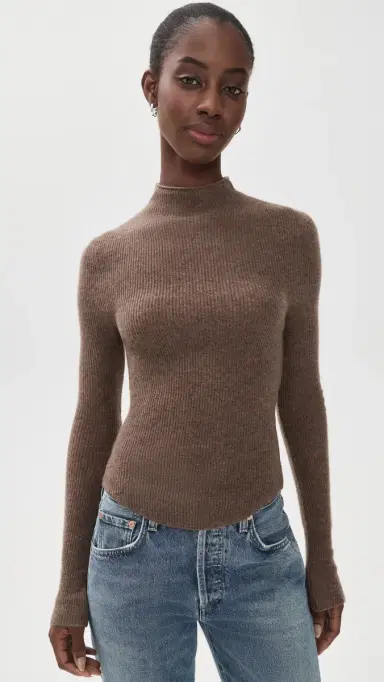 Citizens of Humanity Leelah ock Neck Sweater ushroom | Thumbnail 2 Citizens of Humanity Leelah ock Neck Sweater ushroom | Thumbnail 2