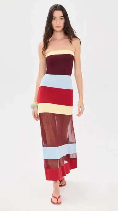 Solid & Striped The Nola Dress ng/Cra/Nf/Dab tripe | Thumbnail 2