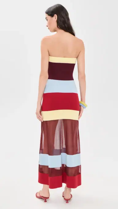 Solid & Striped The Nola Dress ng/Cra/Nf/Dab tripe | Thumbnail 3
