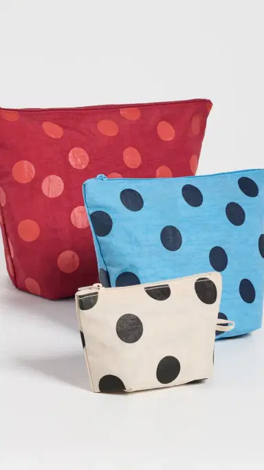 BAGGU Go Pouch Set Polka Dot Mix One Size | Thumbnail 3 BAGGU Go Pouch Set Polka Dot Mix One Size | Thumbnail 3
