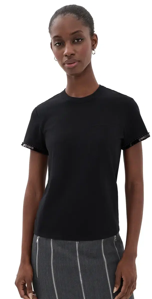 3.1 Phillip Lim Embellished T-Shirt Black L