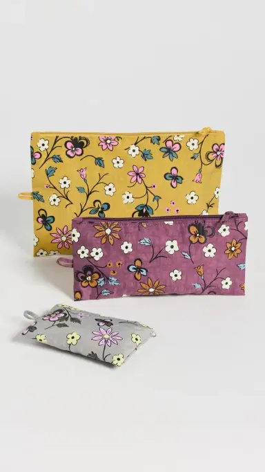 BAGGU Flat Pouch Set Wildwood Mix One Size | Thumbnail 2
