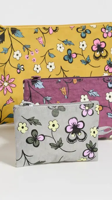 BAGGU Flat Pouch Set Wildwood Mix One Size | Thumbnail 3