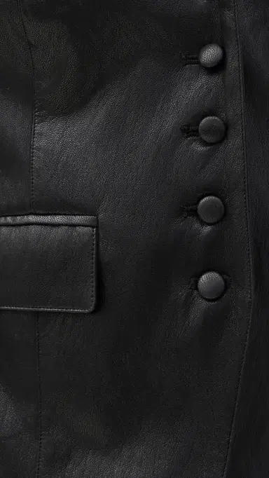 Joe's Jeans The Fitted Faux Leather Blazer | Thumbnail 6 Joe's Jeans The Fitted Faux Leather Blazer | Thumbnail 6
