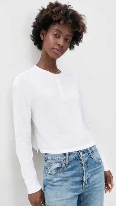 AMO Faye Henley Tee | Thumbnail 2 AMO Faye Henley Tee | Thumbnail 2
