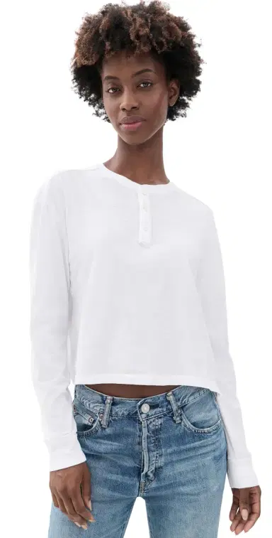 AMO Faye Henley Tee | Thumbnail 1 AMO Faye Henley Tee | Thumbnail 1