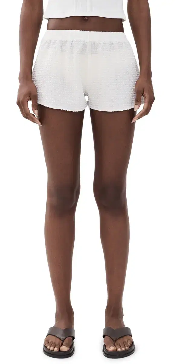 Hunza G Resort Coverup Shorts White