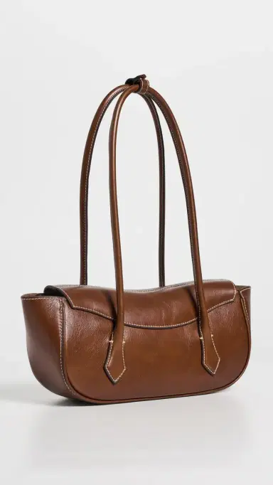 Polo Ralph Lauren Shiny Tumbled Blaze Shoulder Bag Chestnut One Size | Thumbnail 4