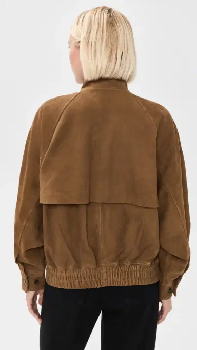 AGOLDE Blair Goatskin Suede Jacket Pecan | Thumbnail 3 AGOLDE Blair Goatskin Suede Jacket Pecan | Thumbnail 3