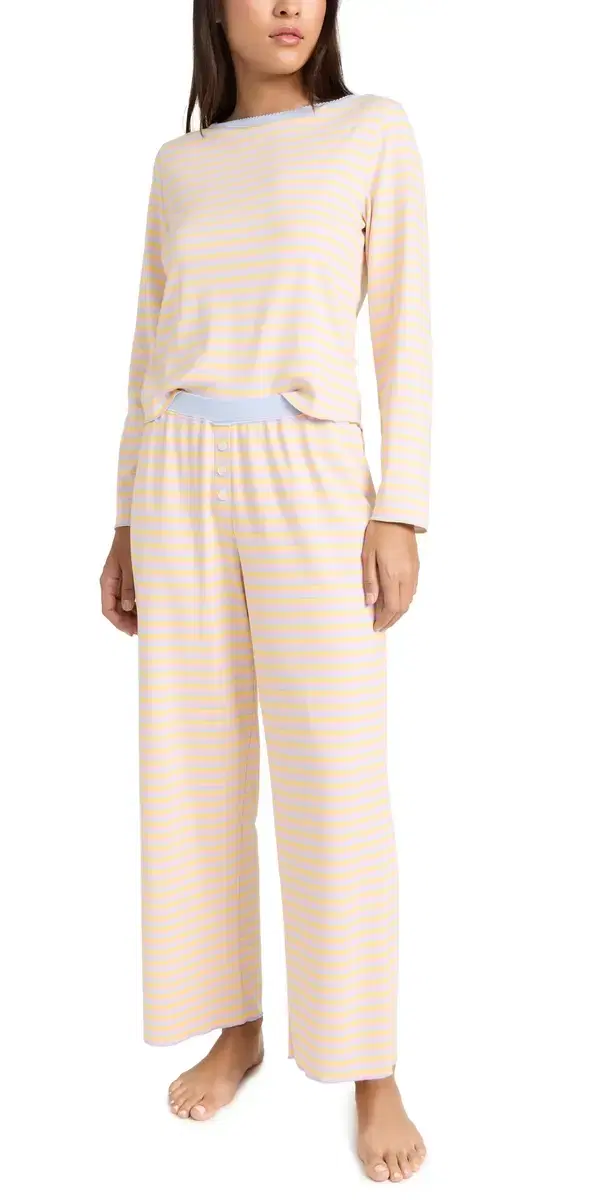 Cozyland by Morgan Lane Ellie Pajama Set Rainbow Dream S