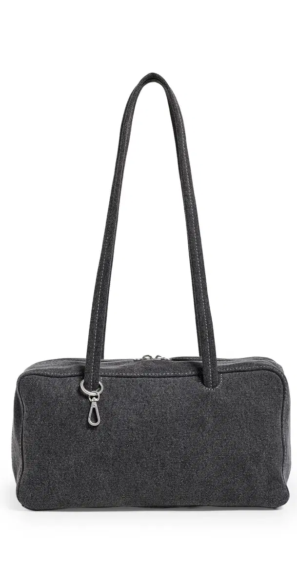 BAGGU Denim Bowler Bag Washed Black Denim One Size