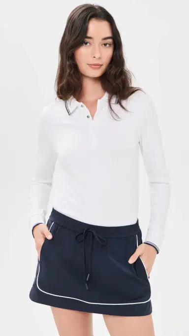 RLX Ralph Lauren Ribbed Polo Shirt White | Thumbnail 2