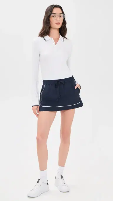 RLX Ralph Lauren Ribbed Polo Shirt White | Thumbnail 5