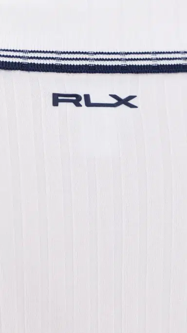 RLX Ralph Lauren Ribbed Polo Shirt White | Thumbnail 6